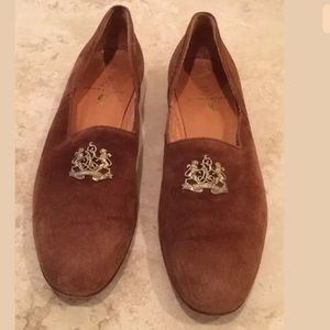 RALPH LAUREN Rare 80’s Crest Tuxedo Loafers ITALY!